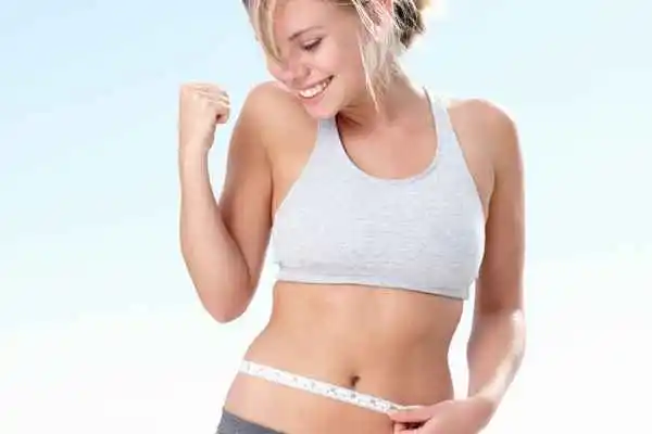 woman happy after fat reduction treatment Uttoxeter