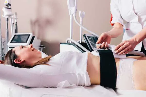 woman having body sculpting to help improve her body image and her mental health Uttoxeter