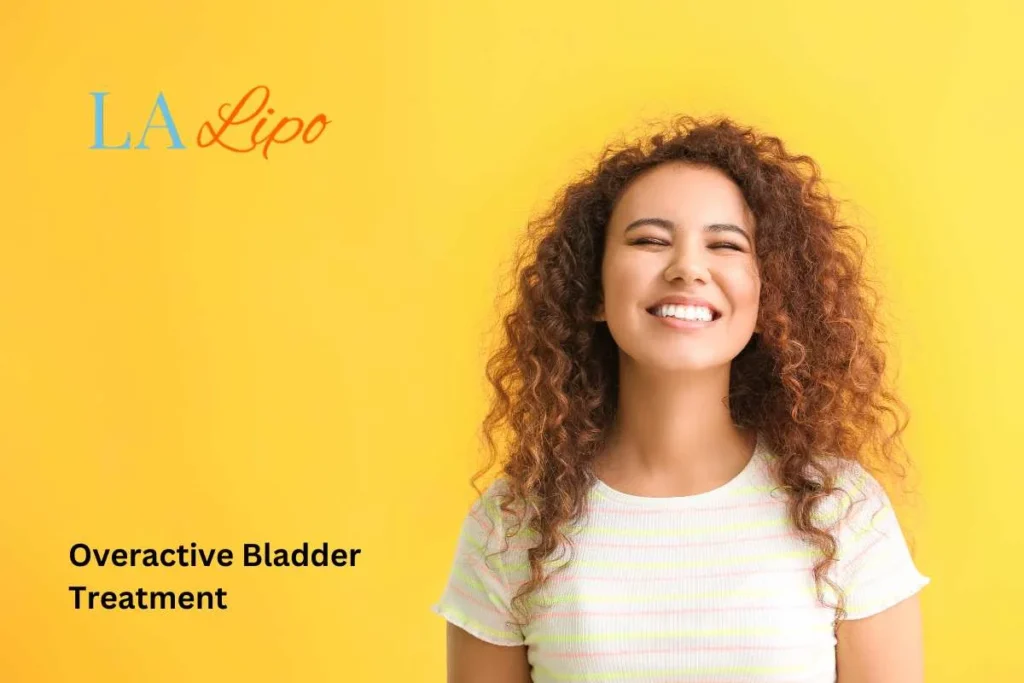 woman smiling about overactive bladder treatment Uttoxeter solutions
